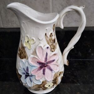 Vintage NAPCOWARE Glazed Ceramic Pitcher